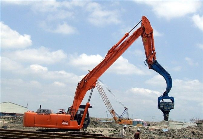 挖掘機(jī)打樁臂、打樁臂、打樁錘、挖掘機(jī)打樁臂廠家